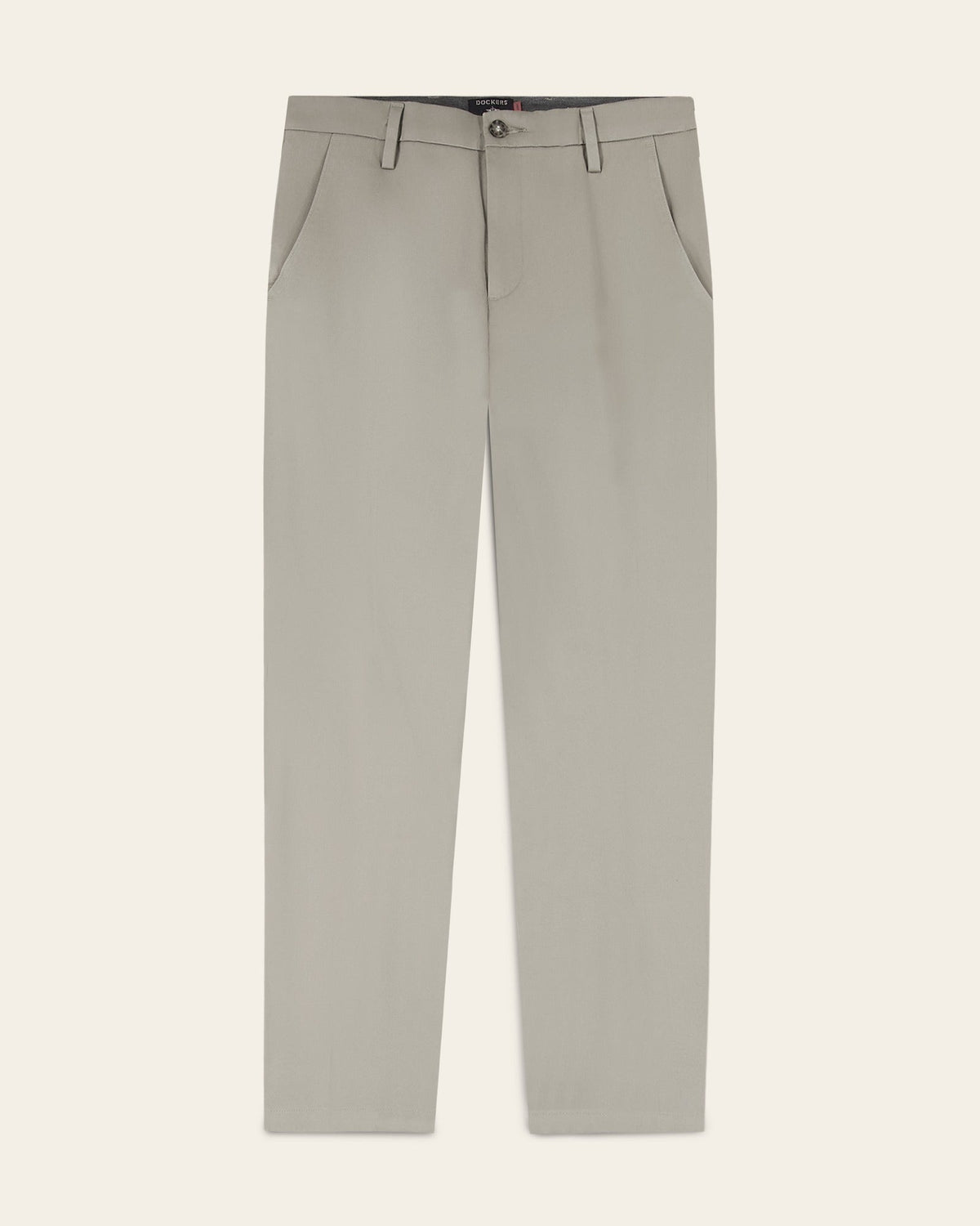 Stretch Twill Khaki Pants with Wrinkle-Resistant Treatment for Professional Wear