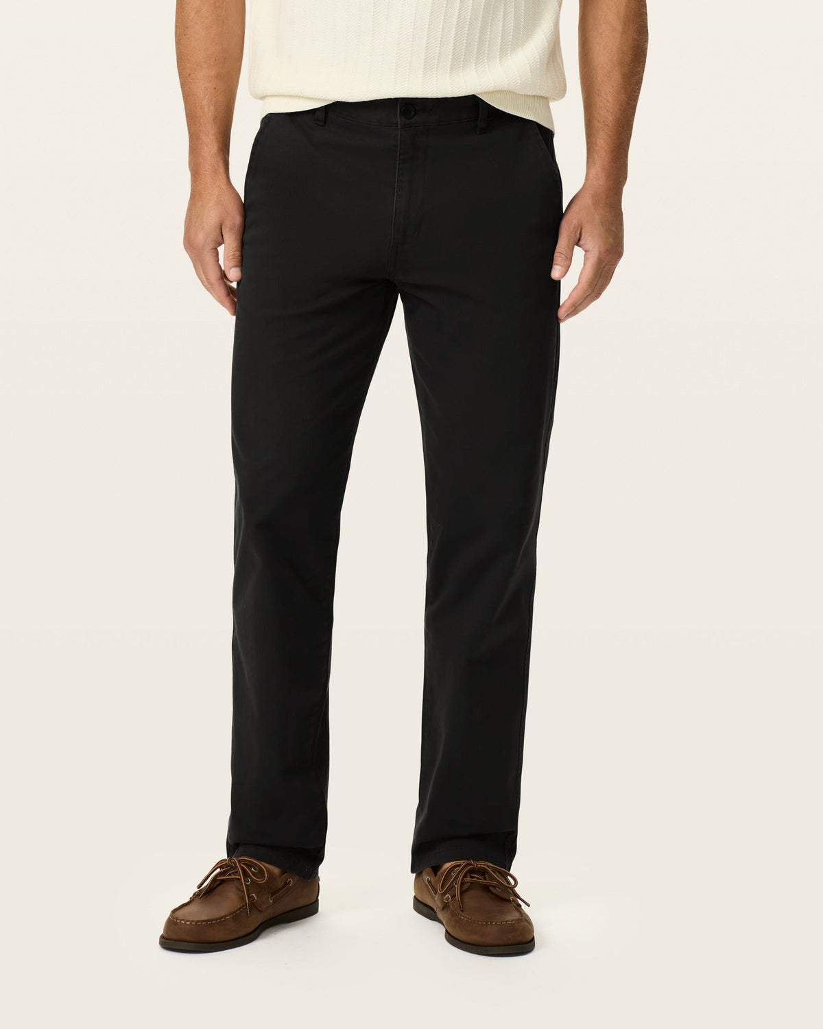 Straight Fit Chinos with Four-Way Stretch and Machine Washable