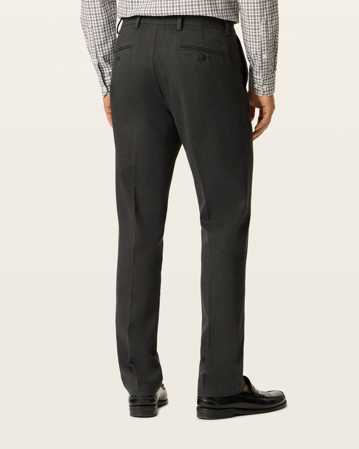 Slim Fit Khaki Pants with Stain Resistant Fabric and Stretch Material