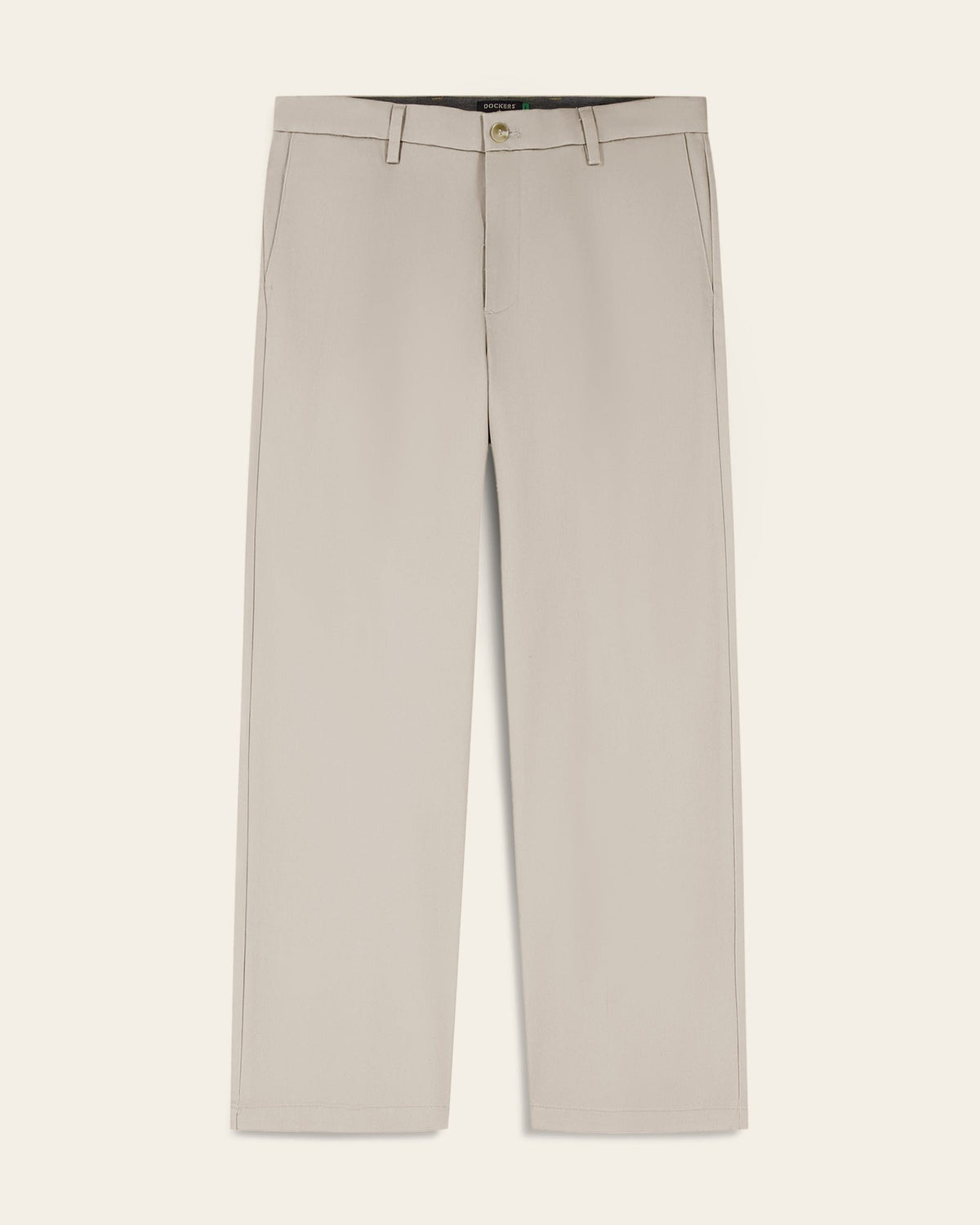 Relaxed Fit Khaki Pant with Stretch Fibers and Stain Resistance, Wrinkle-Resistant