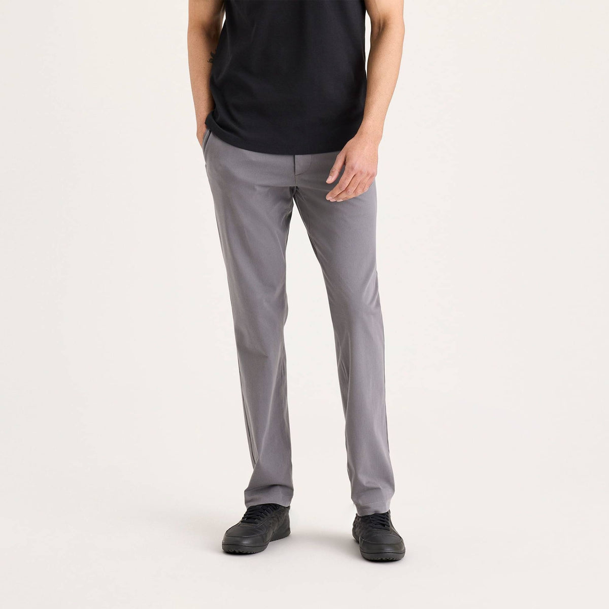 Stretch Chino Pants with Multi-Directional Flex and Soft Fabric, Slim Fit