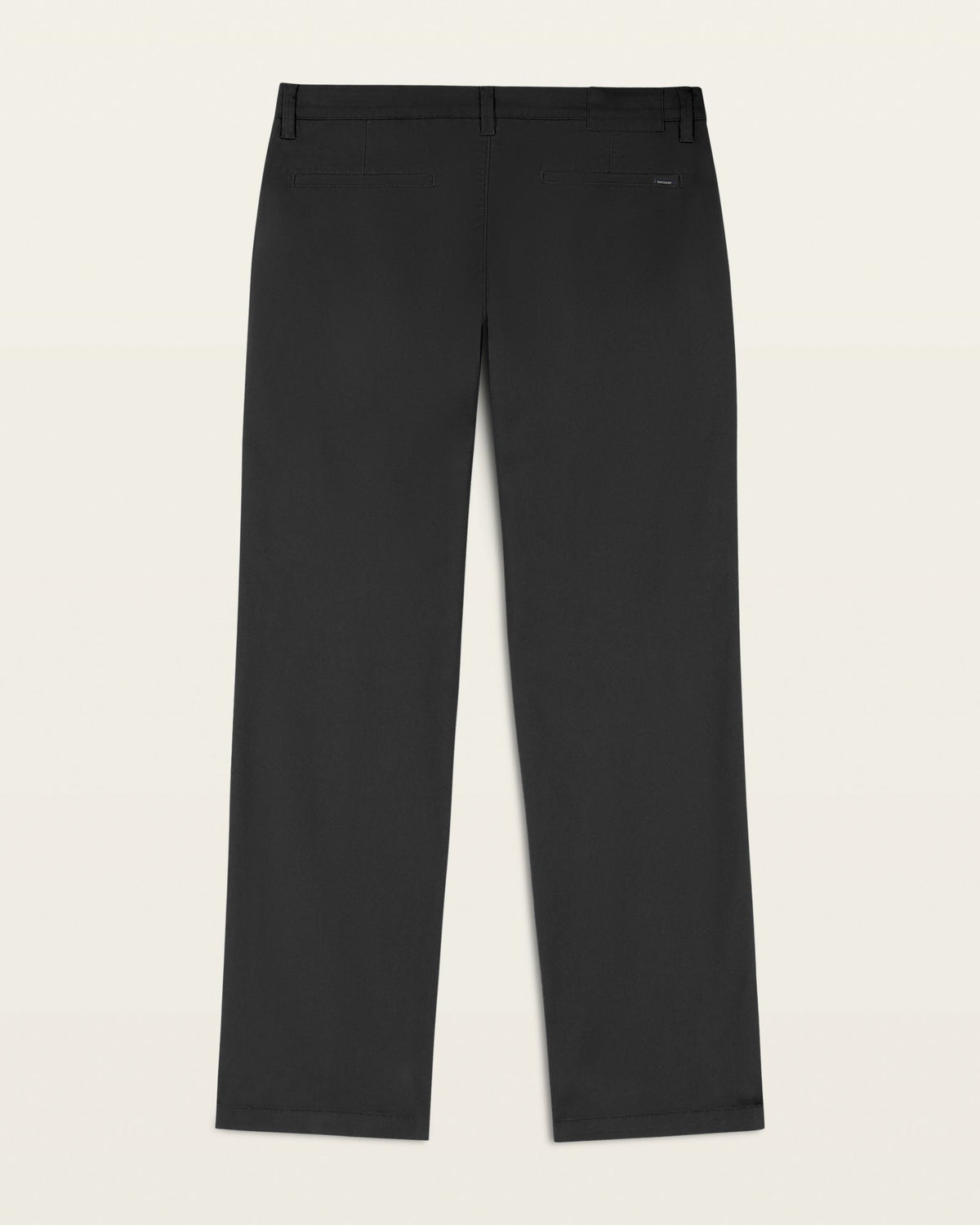 Straight Fit Cotton Khaki Pants with Belt Loops and Pockets
