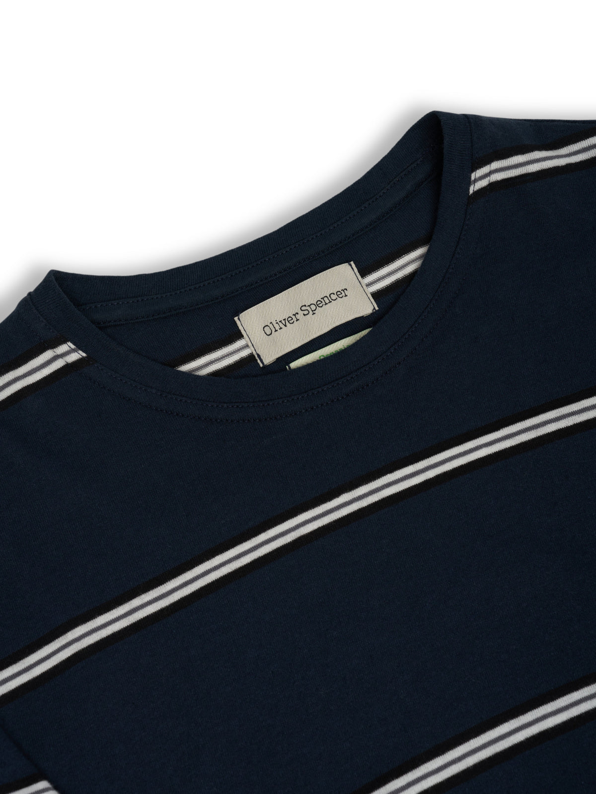 Horizontal Stripe T-Shirt in Navy Organic Cotton