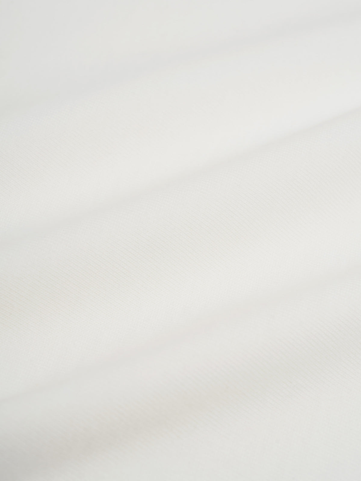 White Organic Cotton T-Shirt with Heavyweight Fabric and Curved Hem