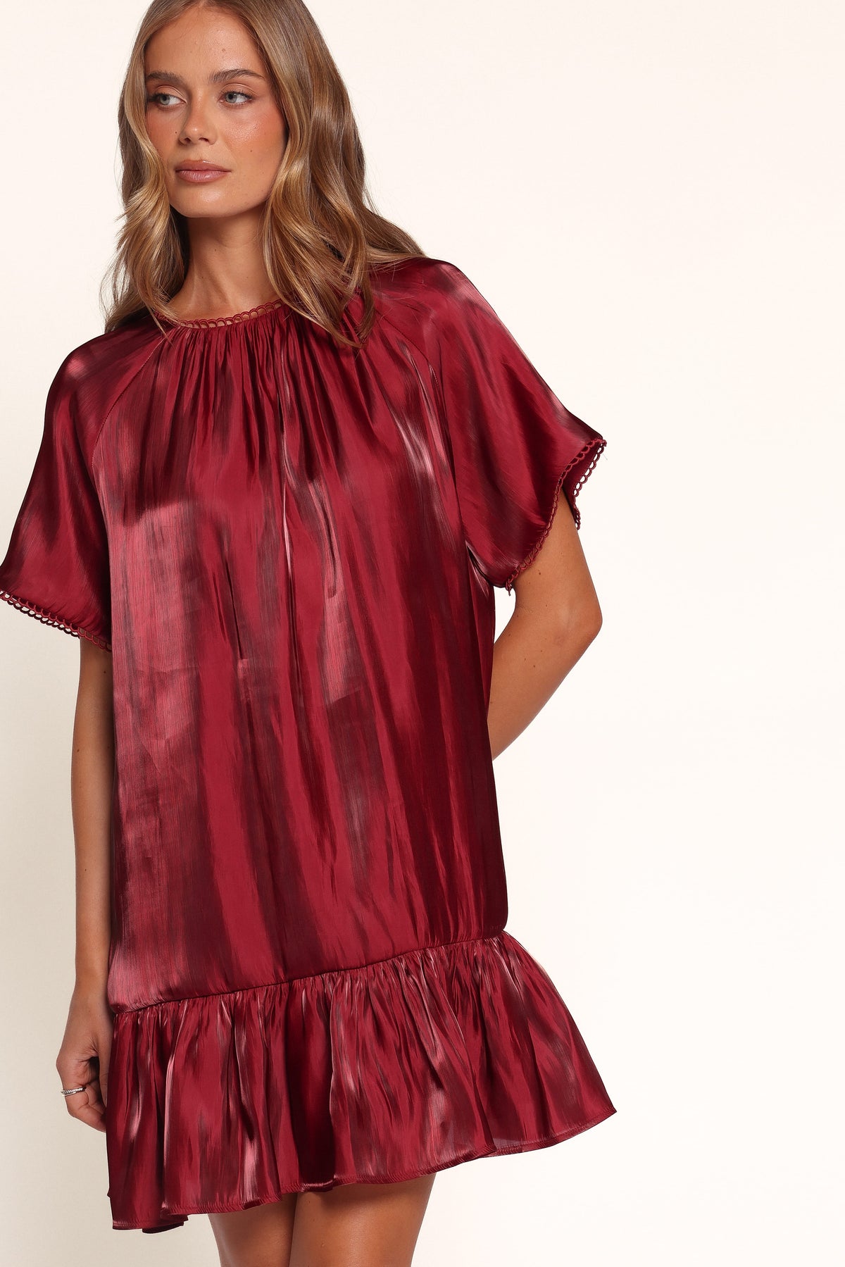 DRESSES Caden Mini Dress - Burgundy