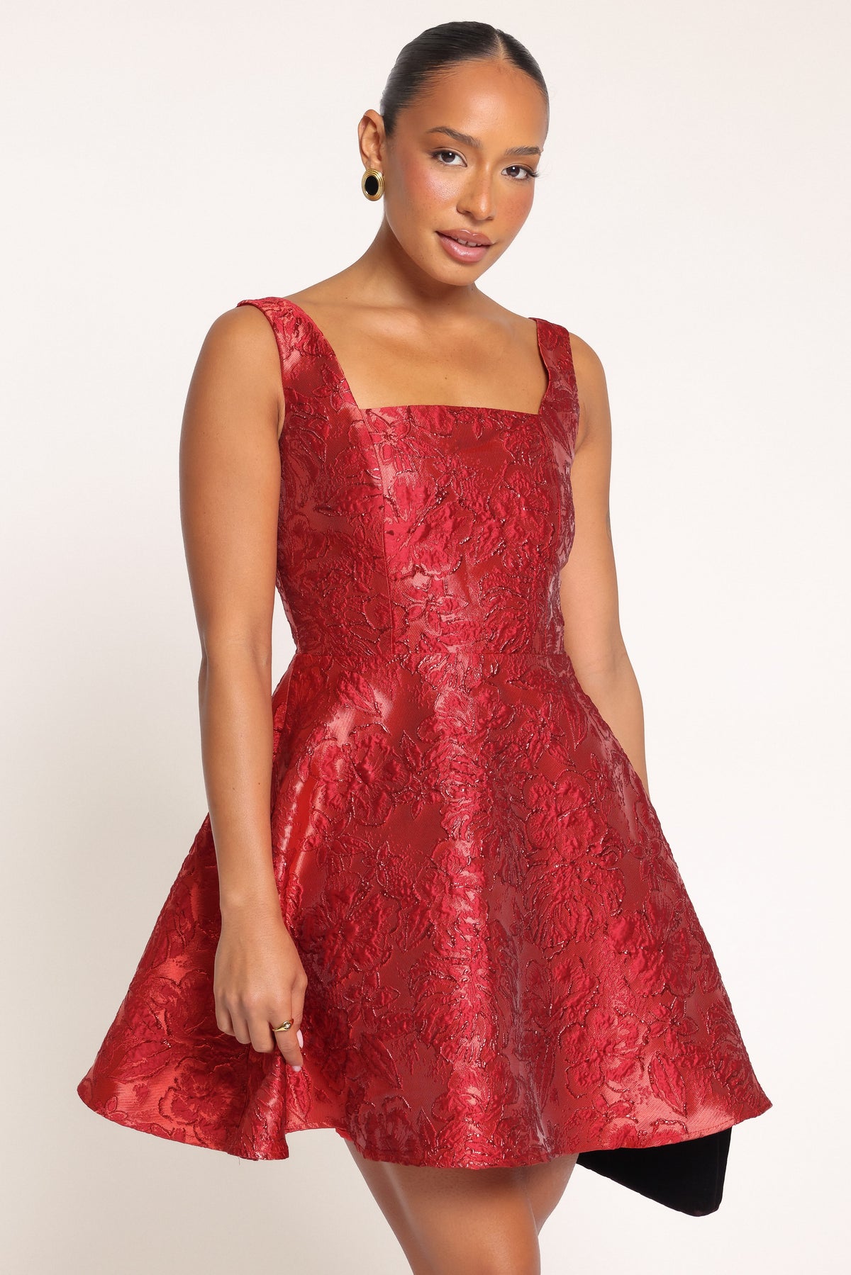 DRESSES Joella Mini Dress - Red Brocade