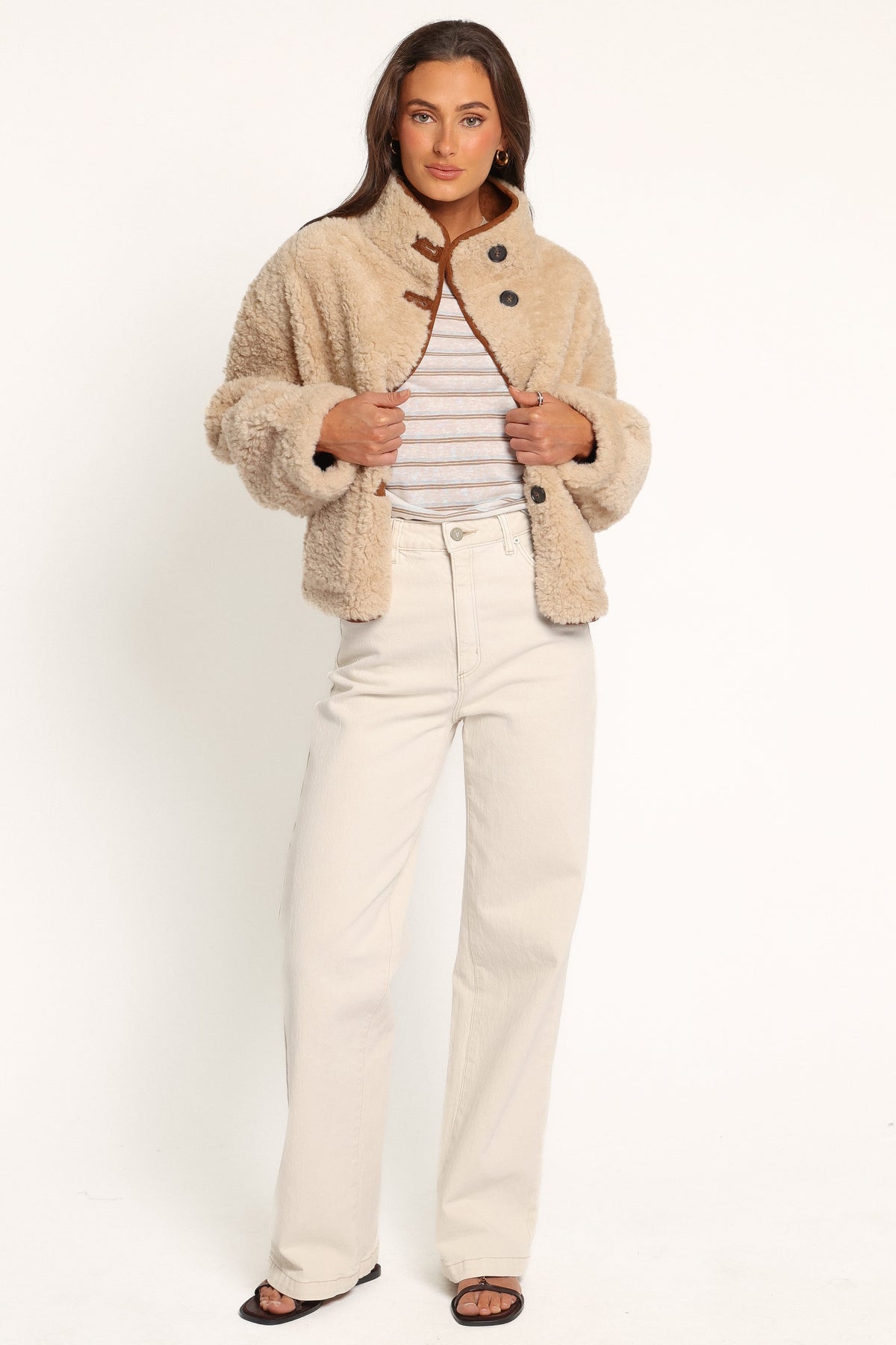 OUTERWEAR Aiden Sherling Jacket - Camel