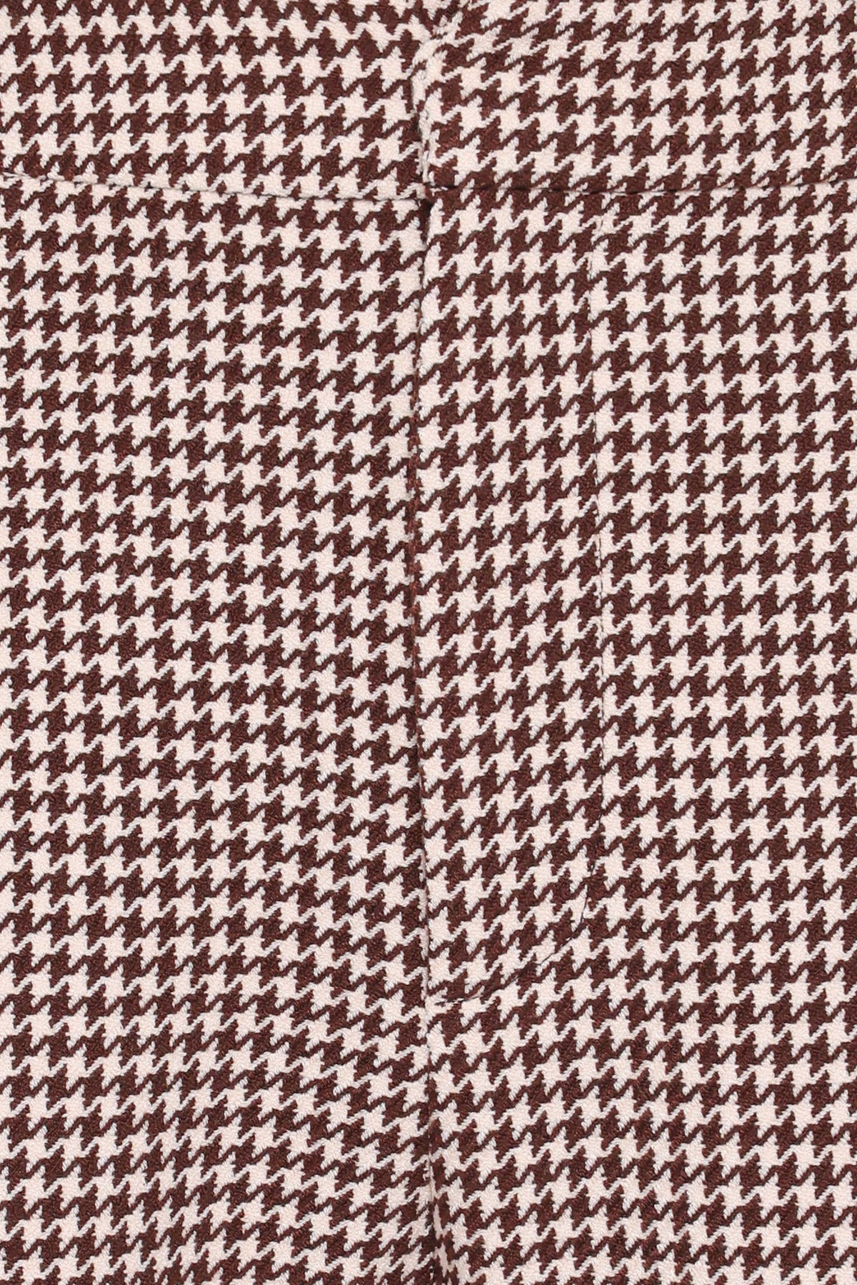 Petal and Pup USA BOTTOMS Jessie Straight Leg Trouser Pants - Brown Houndstooth