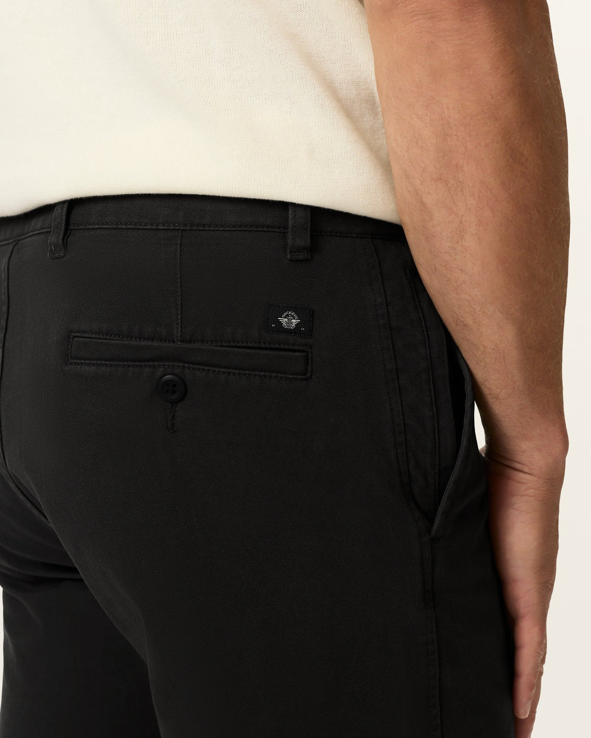 Straight Fit Chinos with Four-Way Stretch and Machine Washable