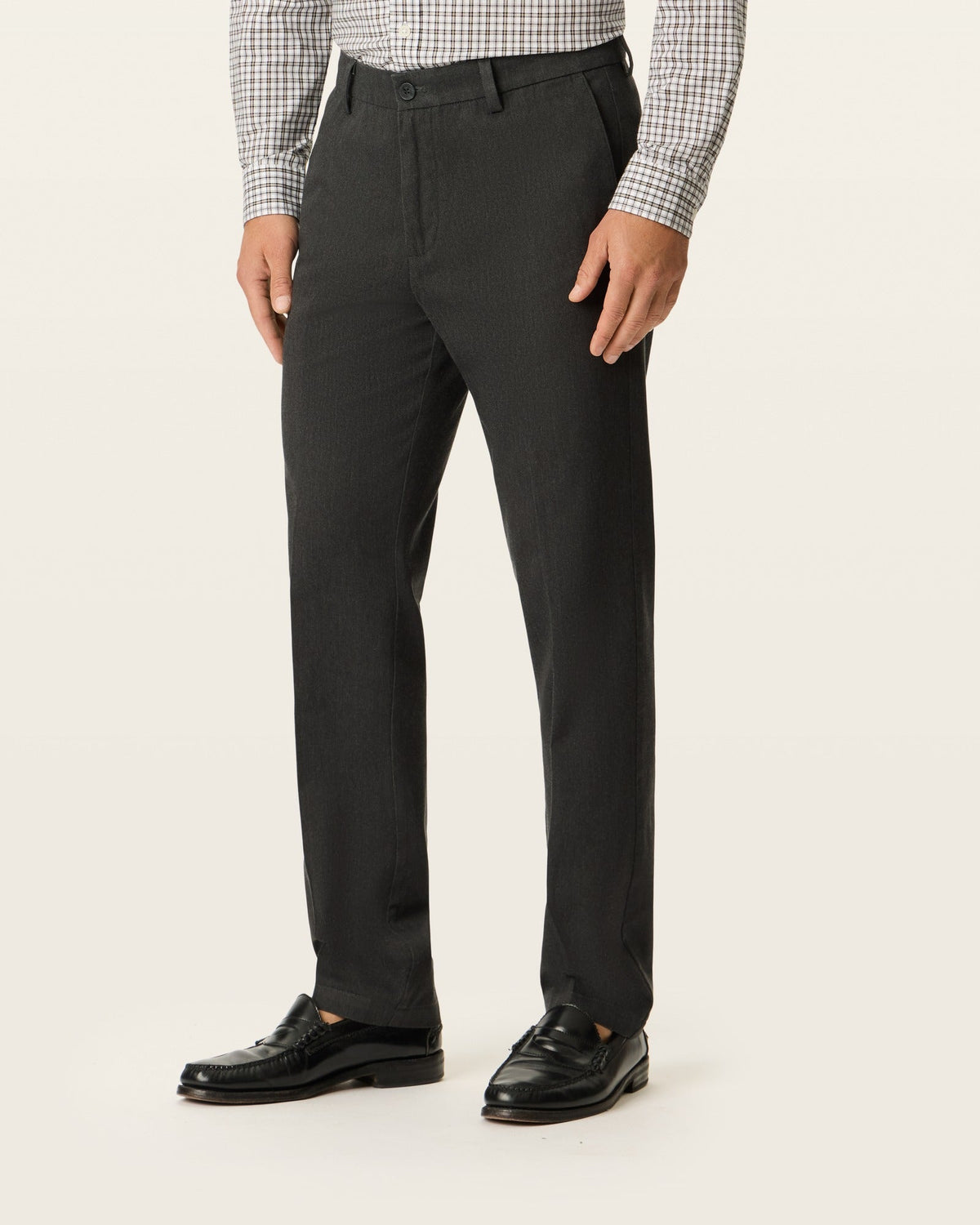 Slim Fit Khaki Pants with Stain Resistant Fabric and Stretch Material