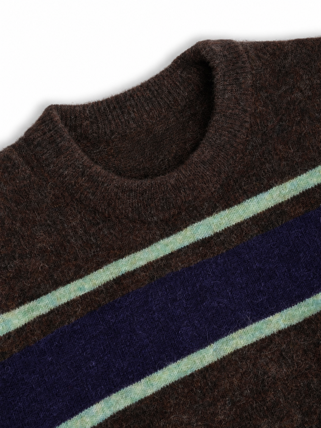 Striped Jumper with Alpaca Wool Blend and Elasticated Cuffs, Regular Fit