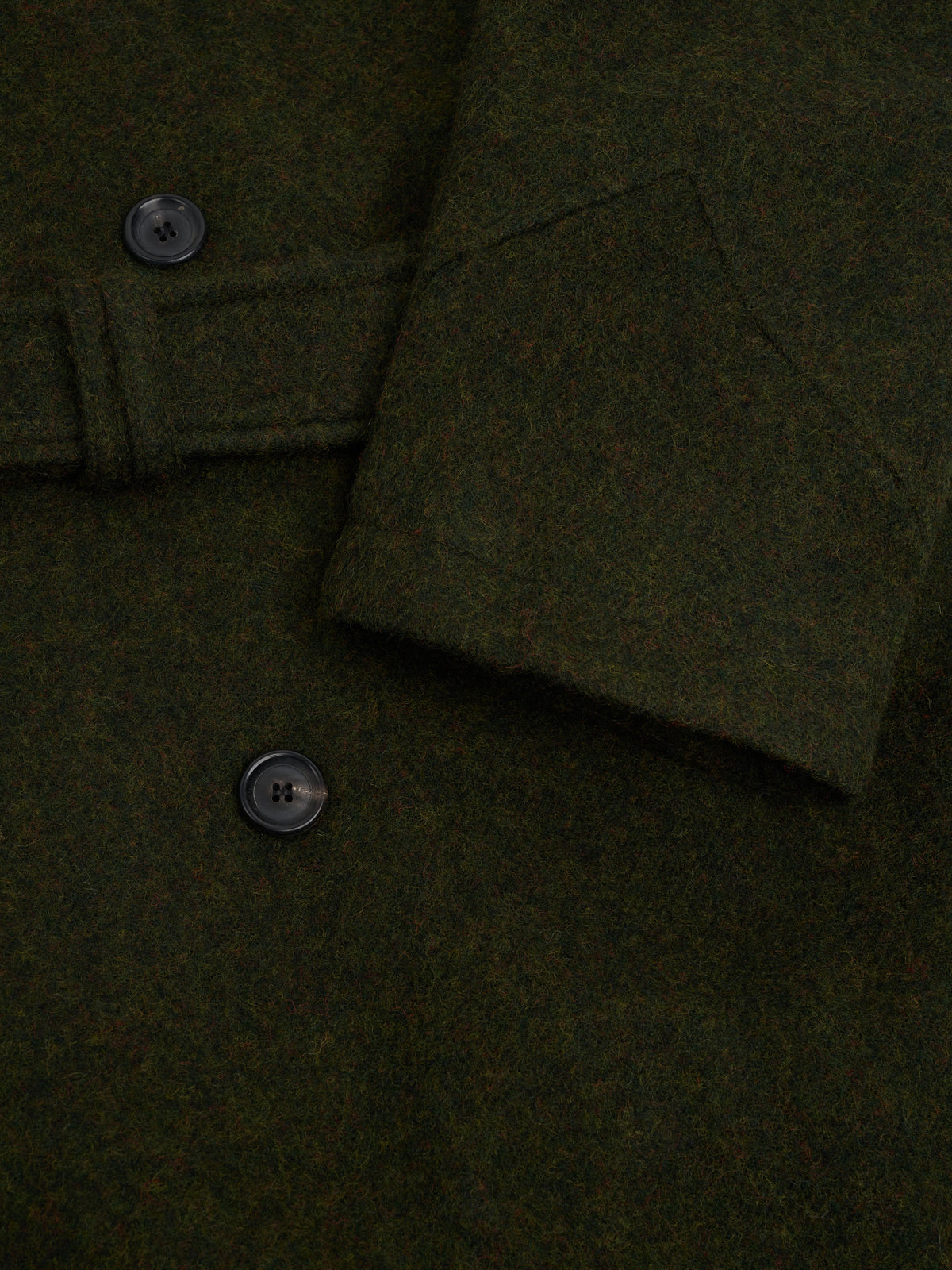 Double-Breasted Wool Winter Coat with Adjustable Belt and Horn Buttons
