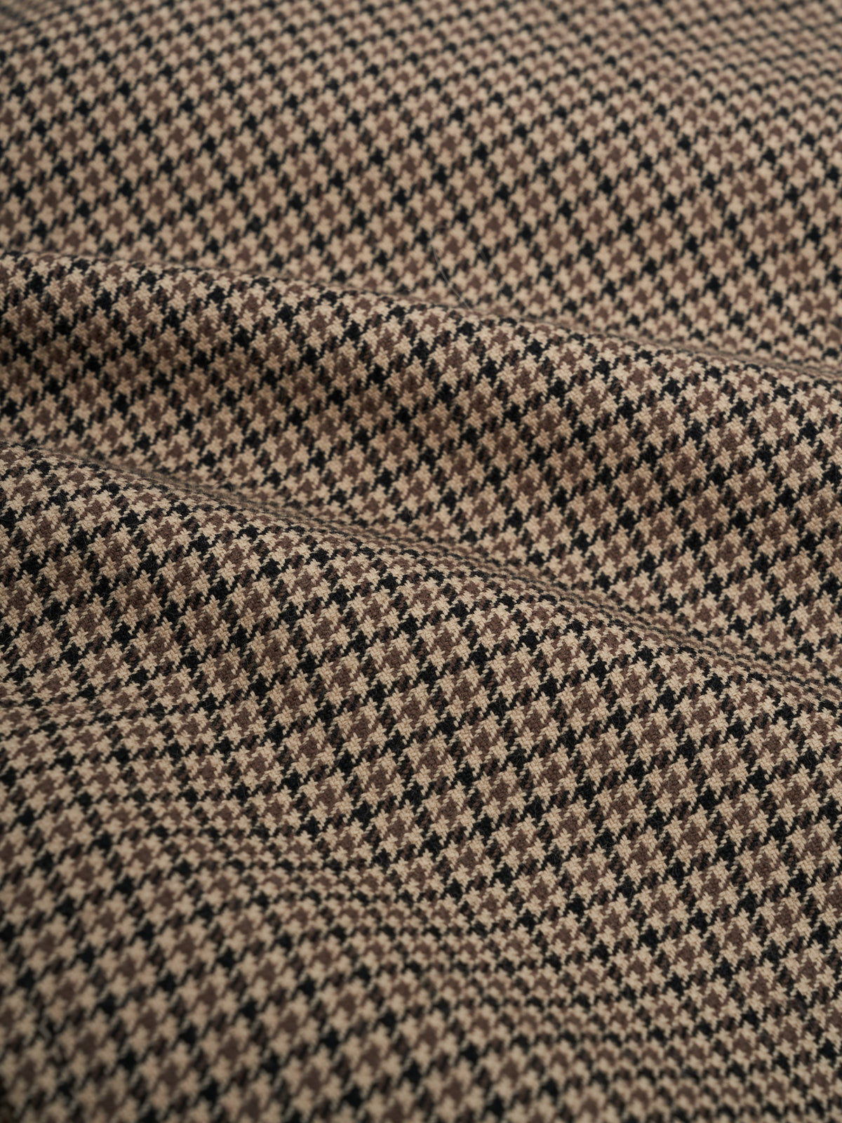 Bomber Jacket with Cotton Wool Blend and Houndstooth Weave, Double-Zip Closure