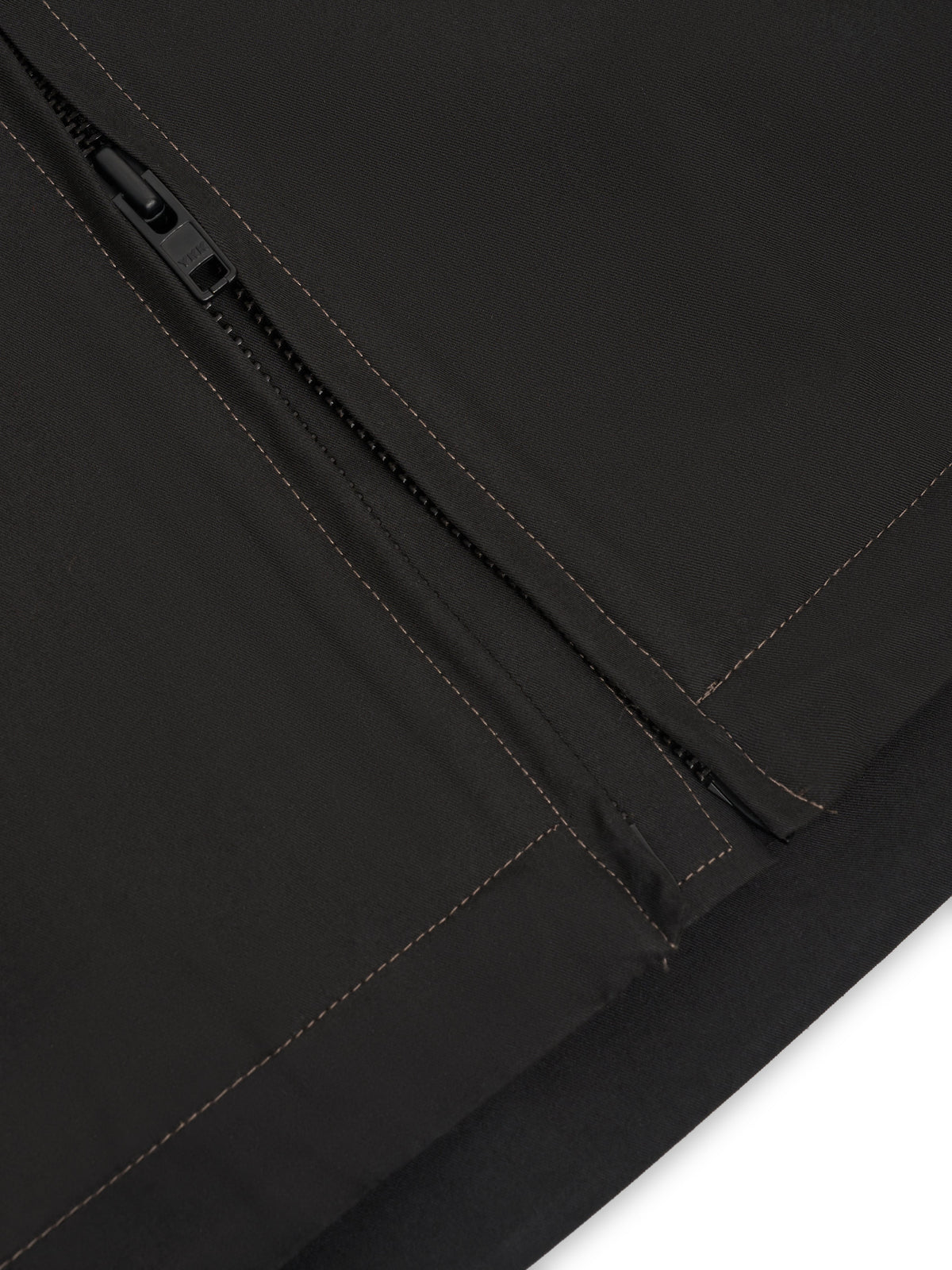 Hooded Jacket with Storm Collar and Four Pockets, Graphite Grey