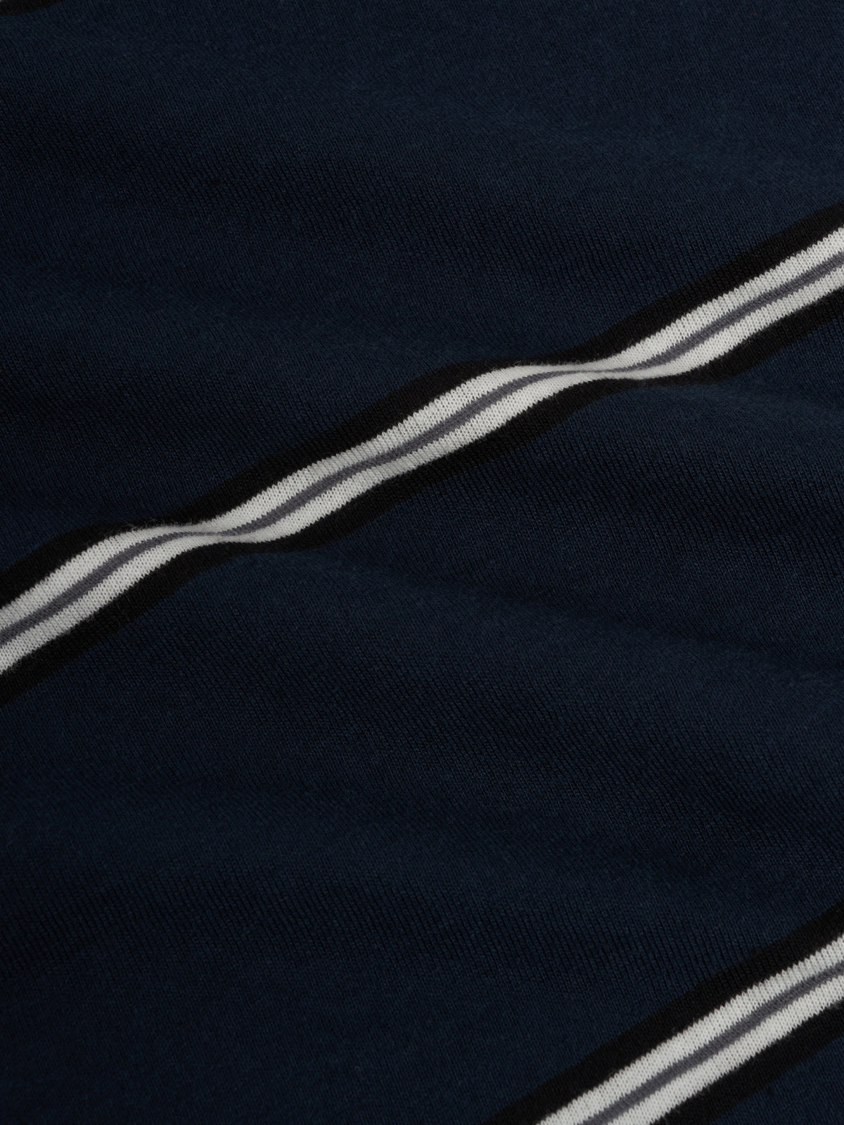 Horizontal Stripe T-Shirt in Navy Organic Cotton