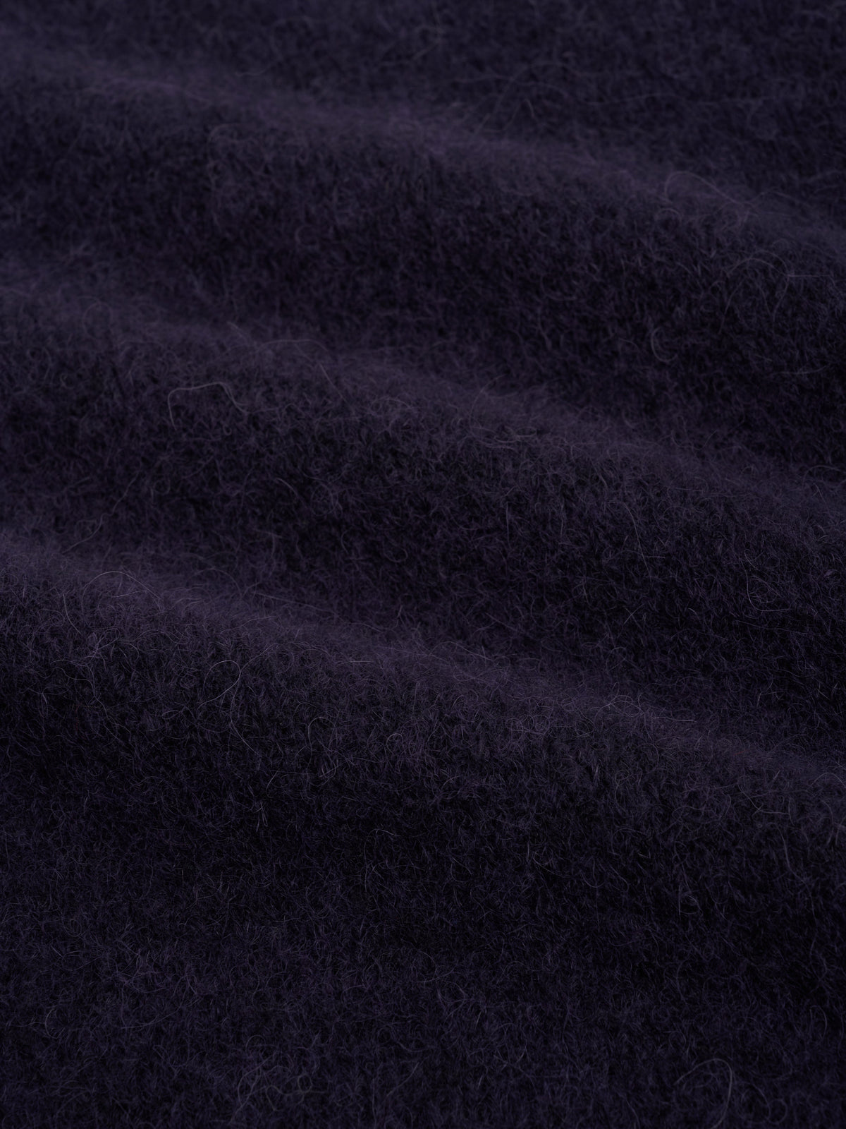 Purple V-Neck Sleeveless Knit Vest with Alpaca Wool Blend