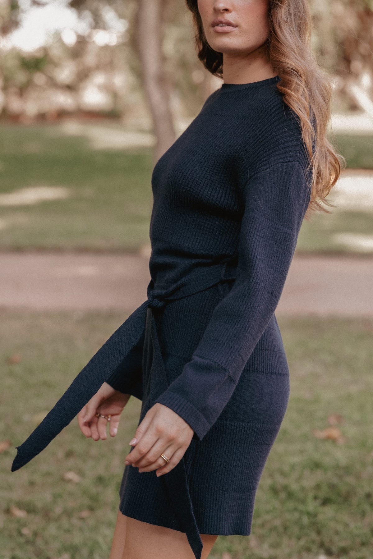 DRESSES Lucca Mini Sweater Dress - Navy