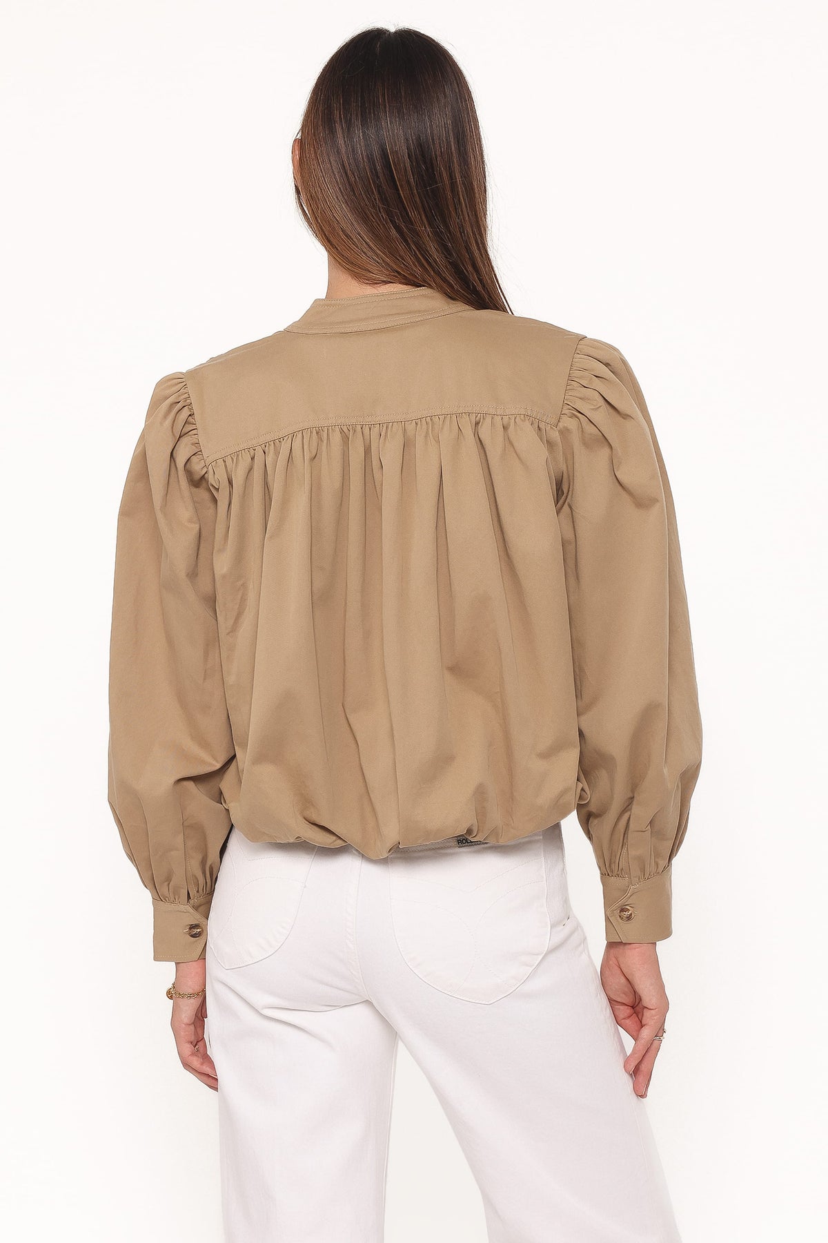 Petal and Pup USA OUTERWEAR Rory Bubble Hem Jacket - Khaki