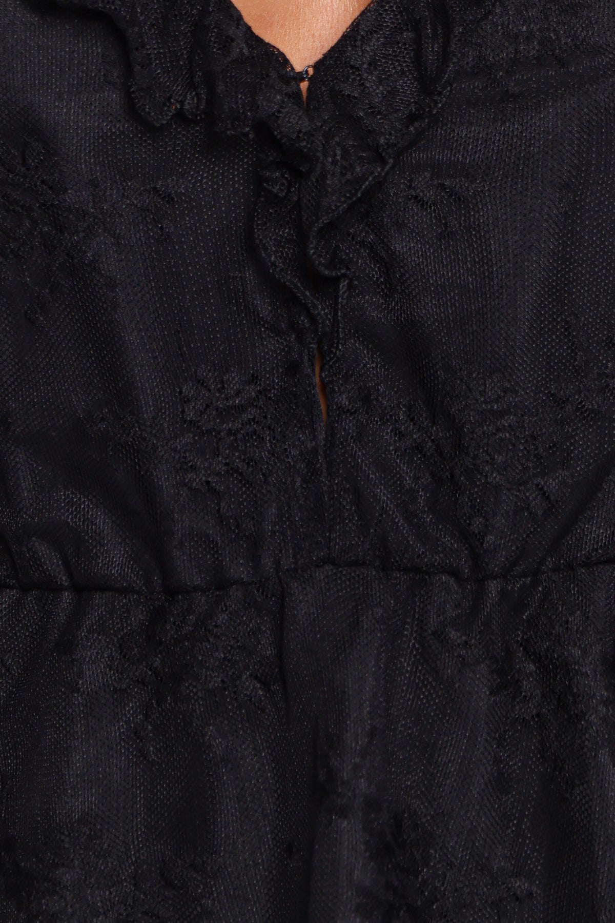 TOPS Edith Lace Top - Black